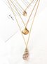 Bohemian Seaside Resort Conch Tower Necklace
