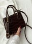 Pu Leather Zipper Women's Bags