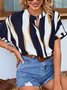 Striped Regular Fit Vacation T-shirt