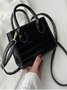 Pu Leather Zipper Women's Bags