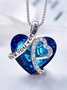 Heart Of The Ocean Crystal Necklace