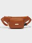 Simple Pu Leather Women's Bags