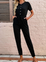 Crew Neck Jumpsuits＆rompers