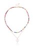 Colorful Beaded Heart Shell Necklace