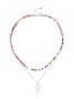 Colorful Beaded Heart Shell Necklace
