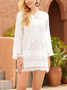 Regular Fit Buttoned Casual Boho Dress