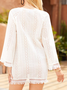 Regular Fit Buttoned Casual Boho Dress