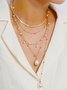 Resort Style Beach Pearl Multilayer Necklace