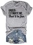 Short Sleeve Casual Printed T-shirt