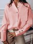 Plain Regular Fit Simple Shirt & Blouses