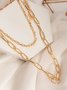 Fashionable Commuter Chain Multi-Layered Necklace