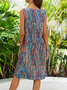 Vacation Loosen Striped Casual Dress