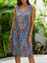 Vacation Loosen Striped Casual Dress