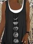 Geometric Round Neck Loosen Boho Dress