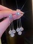 Zircon Tassel Earrings Dress Jewelry