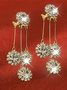 Zircon Tassel Earrings Dress Jewelry