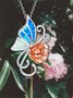 Rose Necklace Dress Jewelry
