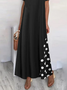 Crew Neck Boho Cotton Summer Dress