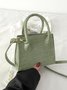 Pu Leather Zipper Women's Bags