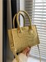 Pu Leather Zipper Women's Bags