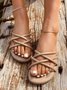 Pu Leather Sandals