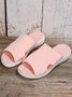 Wedge Heel Fabric Sandals