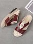 Pu Leather Wedge Heel Women Shoes>>Women's Shoes>>Women Sandals Slippers