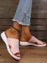 Wedge Heel Fabric Sandals