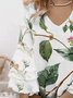 Cotton V Neck Regular Fit Casual Dress