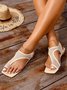 Mesh Fabric Sandals