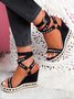 Fall Pu Leather Sandals