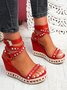 Fall Pu Leather Sandals