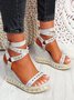 Fall Pu Leather Sandals