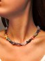Ethnic Style Natural Crystal Color Versatile Necklace