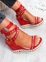 Fall Pu Leather Sandals