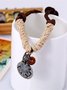 Men's Hemp Rope Braided Vintage Alloy Necklace