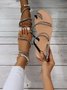 Pu Leather Sandals