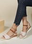 Faux Suede Sandals