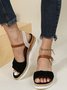 Faux Suede Sandals