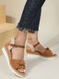 Faux Suede Sandals