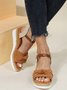 Faux Suede Sandals