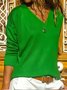 V Neck Jersey T-shirt