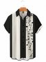 Shirt Collar Music Short Sleeve Casual Shirt
