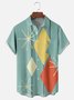 Short Sleeve Vintage Shirt Collar Geometric Shirt ＆ Blouse