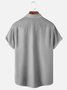 Short Sleeve Shirt Collar Coconut Tree Shirt ＆ Blouse