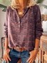 Loosen Floral Casual Shirt & Blouses