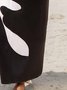 Cotton Blends Regular Fit Casual Round Neck Casual Dress