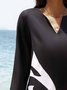 Cotton Blends Regular Fit Casual Round Neck Casual Dress