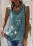 Cotton Blends Round Neck Regular Fit Casual Tank & Cami