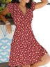 Vacation Regular Fit Polyester Fibre Floral Floral Dress